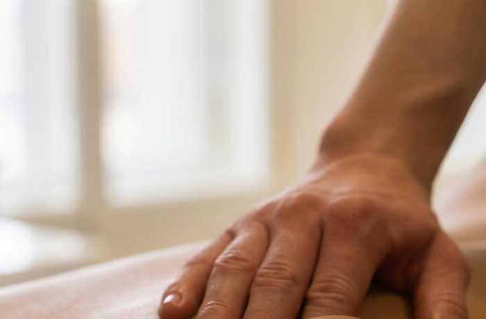 Deep tissue massage therapy treatment